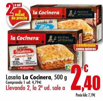 Unide Supermercados Lasaña la cocinera oferta