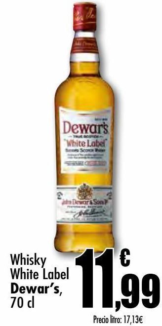 Unide Supermercados Whisky white label dewar's oferta