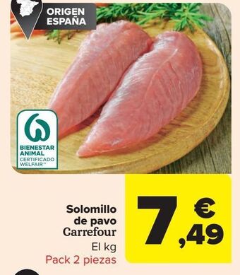 Carrefour Solomillo de pavo carrefour oferta