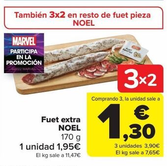 Carrefour Fuet extra noel oferta