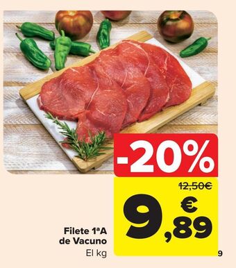 Carrefour Filete 1ªa de vacuno oferta