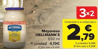 Carrefour Mayonesa hellmann's oferta