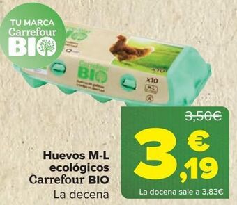 Carrefour Huevos m-l ecológicos carrefour bio oferta