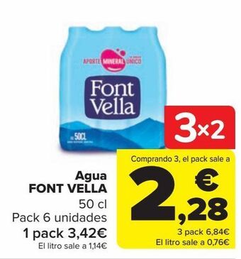 Carrefour Agua font vella oferta