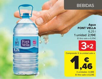 Carrefour Agua font vella oferta