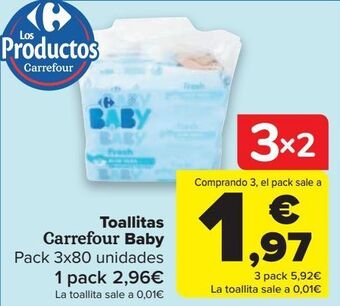 Carrefour Toallitas carrefour baby oferta
