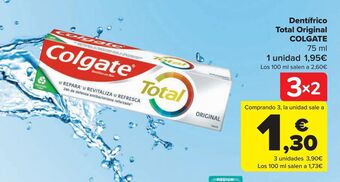 Carrefour Dentífrico total original colgate oferta