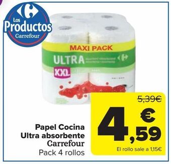 Carrefour Papel cocina ultra absorbente carrefour oferta