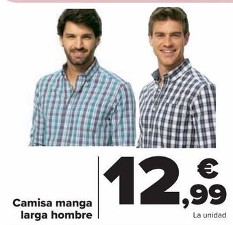 Carrefour Camiseta manga larga hombre oferta