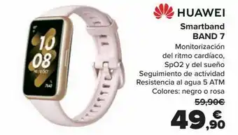 Carrefour Smartband band 7 huawei oferta