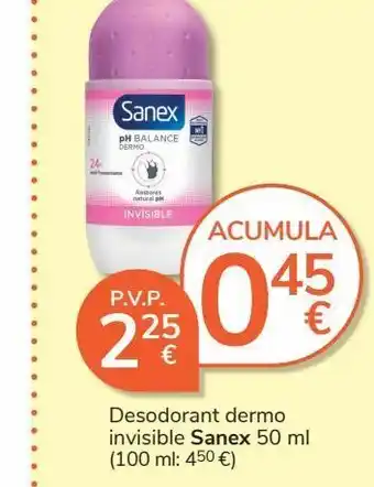 Consum Desodorante roll on sanex oferta