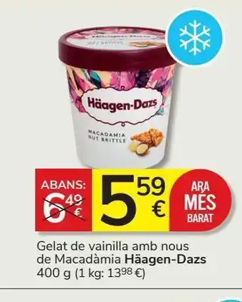 Consum Helado de vainilla häagen-dazs oferta