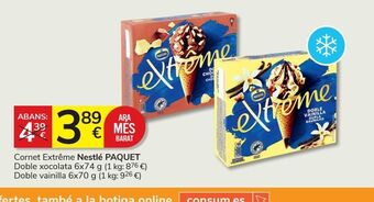 Consum Helados nestlé oferta