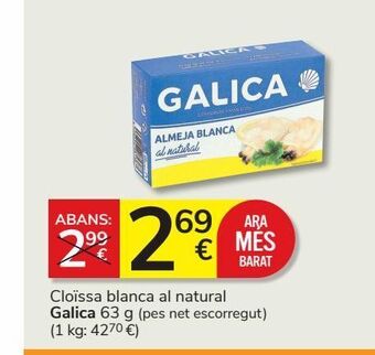 Consum Almejas blancas galica oferta