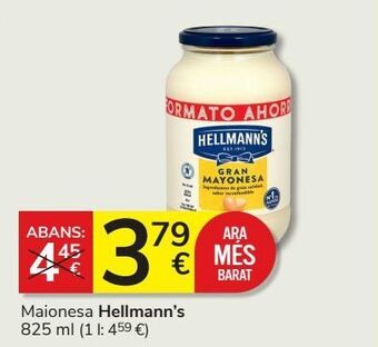 Consum Mayonesa hellmann's oferta