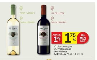 Consum Vino los molinos oferta