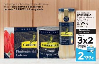 Caprabo Espárragos blancos carretilla oferta