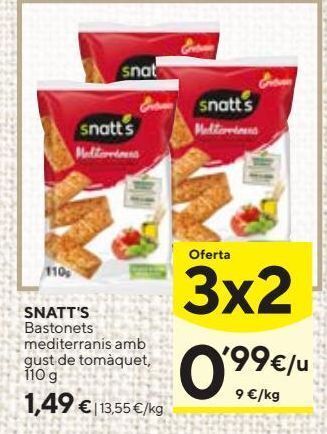 Caprabo Palitos de pan snatt's oferta