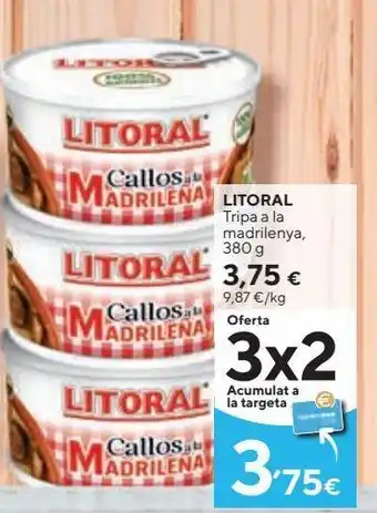 Caprabo Callos litoral oferta