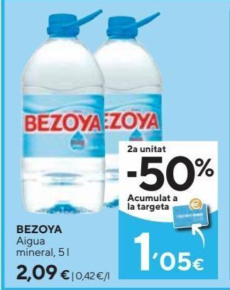 Caprabo Agua bezoya oferta