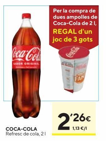 Caprabo Refresco de cola coca-cola oferta