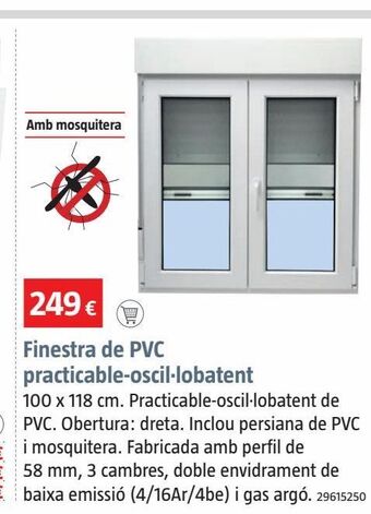 Bauhaus Ventana de pvc practicable oscilobatiente oferta