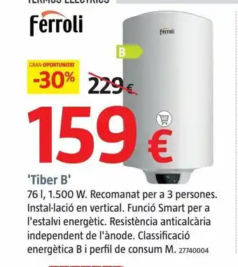 Bauhaus Tiber b oferta