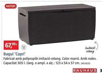 Bauhaus Baúl oferta