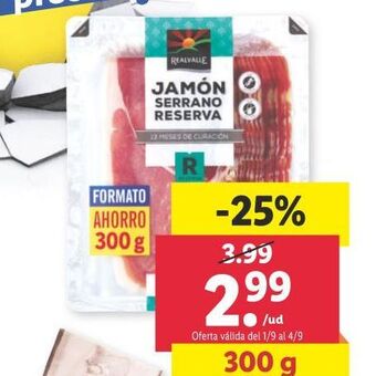 Lidl Jamón serrano oferta