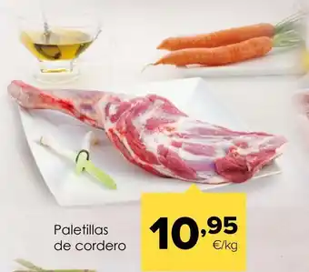 Autoservicios Familia Paletilla de cordero,el kg oferta