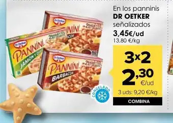 Autoservicios Familia En los paninis dr oetker señalizados oferta