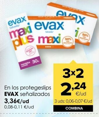 Autoservicios Familia En los protegeslip evax señalizados oferta