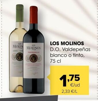 Autoservicios Familia Vino los molinos oferta