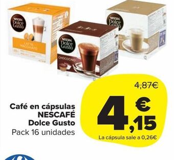 Carrefour Market Café en cápsulas nescafé dolce gusto oferta