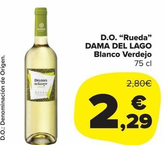 Carrefour Market D.o. "rueda" dama del lago blanco verdejo oferta