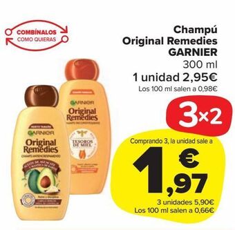 Carrefour Market Champú original remedies garnier oferta