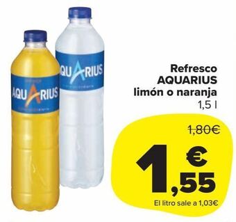 Carrefour Market Refresco aquarius limón o naranja oferta