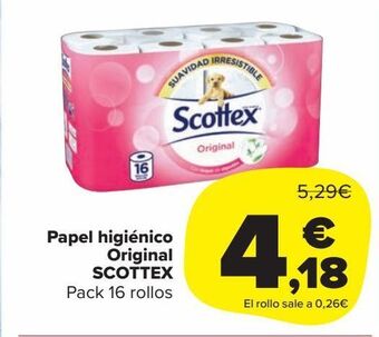 Carrefour Market Papel higiénico original scottex oferta
