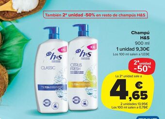 Carrefour Market Champú h&s oferta