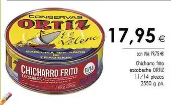 Cash Ifa Chicharro frito escabeche ortiz oferta