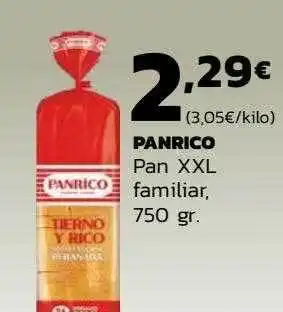 Supermercados Lupa Panrico pan xxl familiar oferta