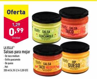 ALDI La villa salsas para mojar oferta