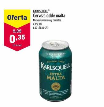 ALDI Karlsquell cerveza doble malta oferta