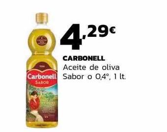 Supermercados Lupa Carbonell aceite de oliva sabor o 0.4° oferta