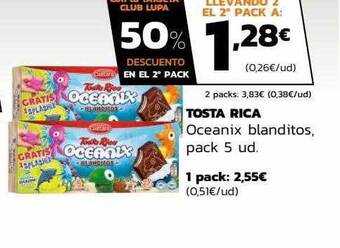 Supermercados Lupa Tosta rica oceanix blanditos oferta