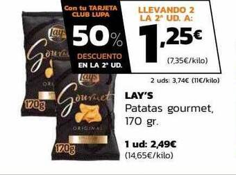 Supermercados Lupa Lay's patatas gourmet oferta