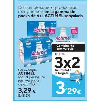 Caprabo Actimel oferta