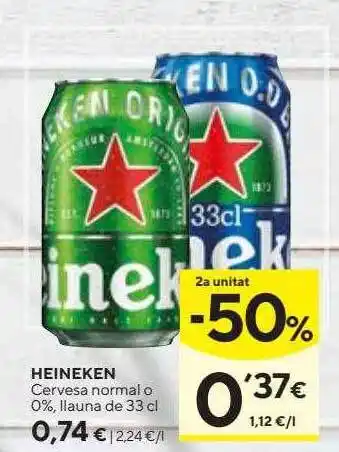 Caprabo Heineken oferta