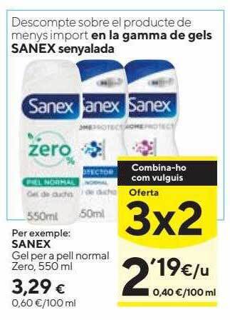 Caprabo Sanex oferta