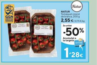 Caprabo Natur tomàquet cirerol de branca oferta